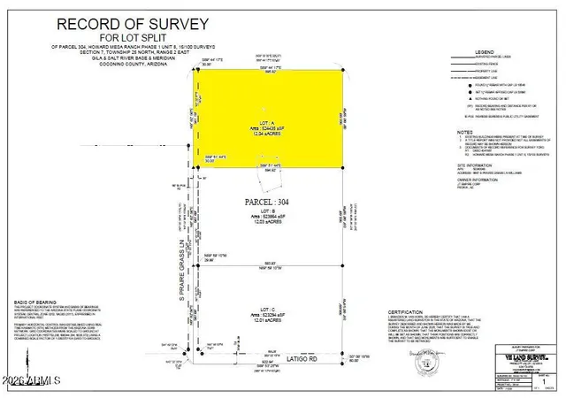 Photo 3 of Land for sale at 6667 S Prairie Grass Ln, Williams, AZ 86046 | MLS# 7051756 | Listing updated on 2026-07-09