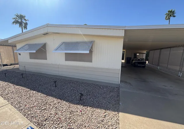 Photo 1 of Manufactured home for sale at 3104 E Broadway Rd #76, Mesa, AZ 85204 | MLS# 7053303 | Listing updated on 2026-08-19