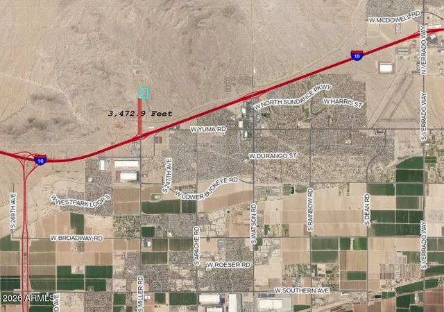 Photo 3 of Land for sale at 2xx S Miller Rd, Buckeye, AZ 85326 | MLS# 7056589 | Listing updated on 2026-07-24