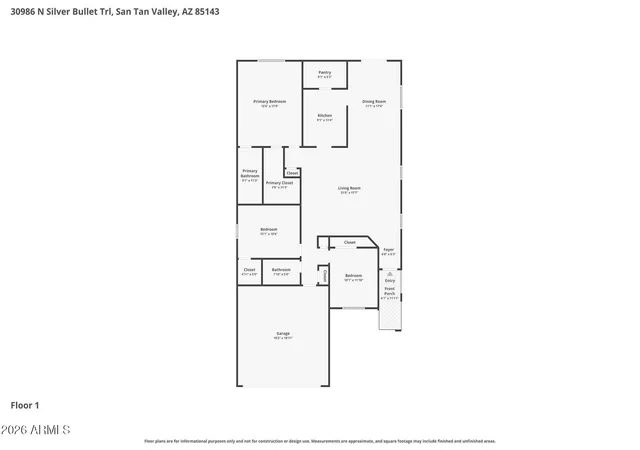 Photo 2 of Single family home for sale at 30986 N Silver Bullet Trl, San Tan Valley, AZ 85143 | MLS# 7056698 | Listing updated on 2026-09-25
