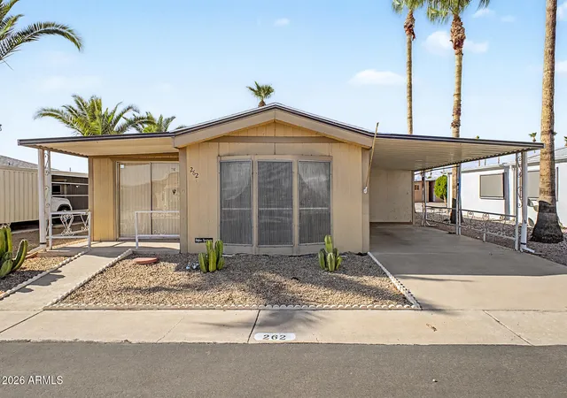 Photo 1 of Manufactured home for sale at 8103 E Southern Ave #262, Mesa, AZ 85209 | MLS# 7058618 | Listing updated on 2026-08-21