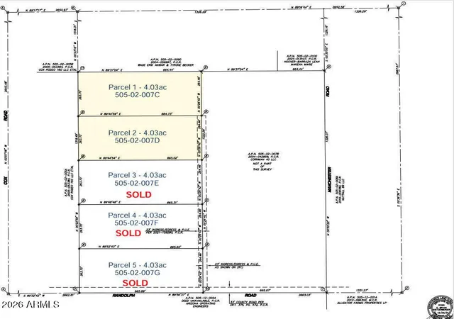 Photo 3 of Land for sale at 10538 W Randolph Rd #1, Casa Grande, AZ 85194 | MLS# 7065770 | Listing updated on 2026-08-12