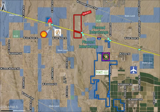 Photo 2 of Land for sale at 0 N I 10 Fwy, Buckeye, AZ 85326 | MLS# 7065154 | Listing updated on 2026-08-11