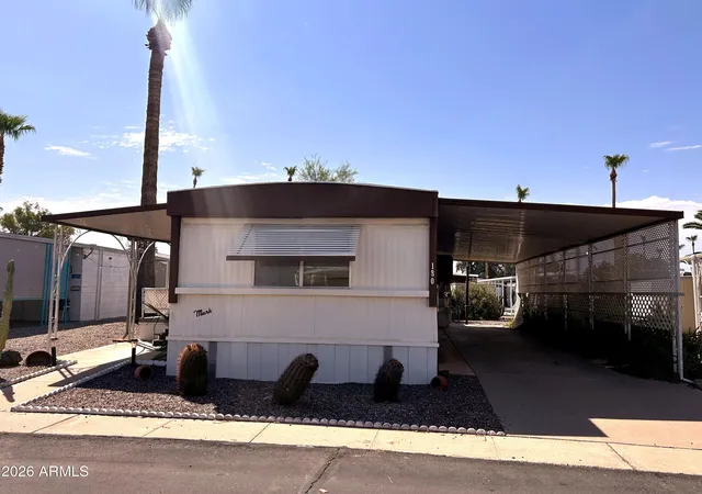 Photo 1 of Manufactured home for sale at 9501 E Broadway Rd #180, Mesa, AZ 85208 | MLS# 7066795 | Listing updated on 2026-09-11