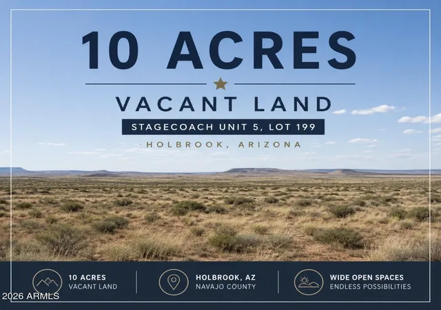 Photo 1 of Land for sale at 7883 Stagecoach Rd #57, 58,59,82,83,84, Holbrook, AZ 86025 | MLS# 7065457 | Listing updated on 2026-09-08