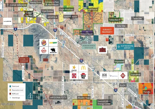Photo 1 of Land for sale at 2630 W Acoma Ave, Eloy, AZ 85131 | MLS# 7066137 | Listing updated on 2026-08-13