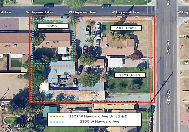 Photo 1 of Townhouse for sale at 2301 W Hayward Ave, Phoenix, AZ 85021 | MLS# 7066909 | Listing updated on 2026-08-28