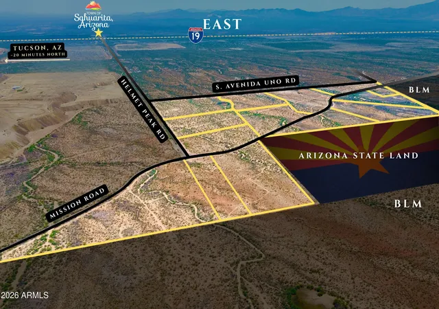 Photo 3 of Land for sale at 00 S Mission Rd & Helmet Peak #1-14, Sahuarita, AZ 85629 | MLS# 7067490 | Listing updated on 2026-09-07