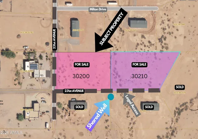 Photo 2 of Land for sale at 30200 N 231st Avenue, Wittmann, AZ 85361 | MLS# 7067106 | Listing updated on 2026-09-03