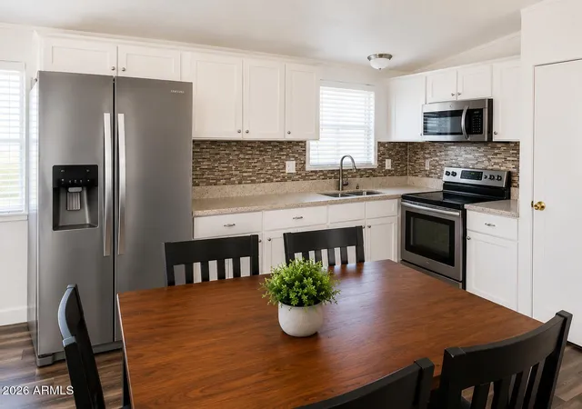 Photo 1 of Manufactured home for sale at 156 N Hawes Rd #60, Mesa, AZ 85207 | MLS# 7068525 | Listing updated on 2026-09-06