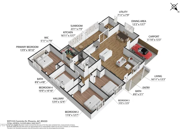 5th image of 1017 E El Caminito Dr, Phoenix, AZ 85020 | MLS# 7069477