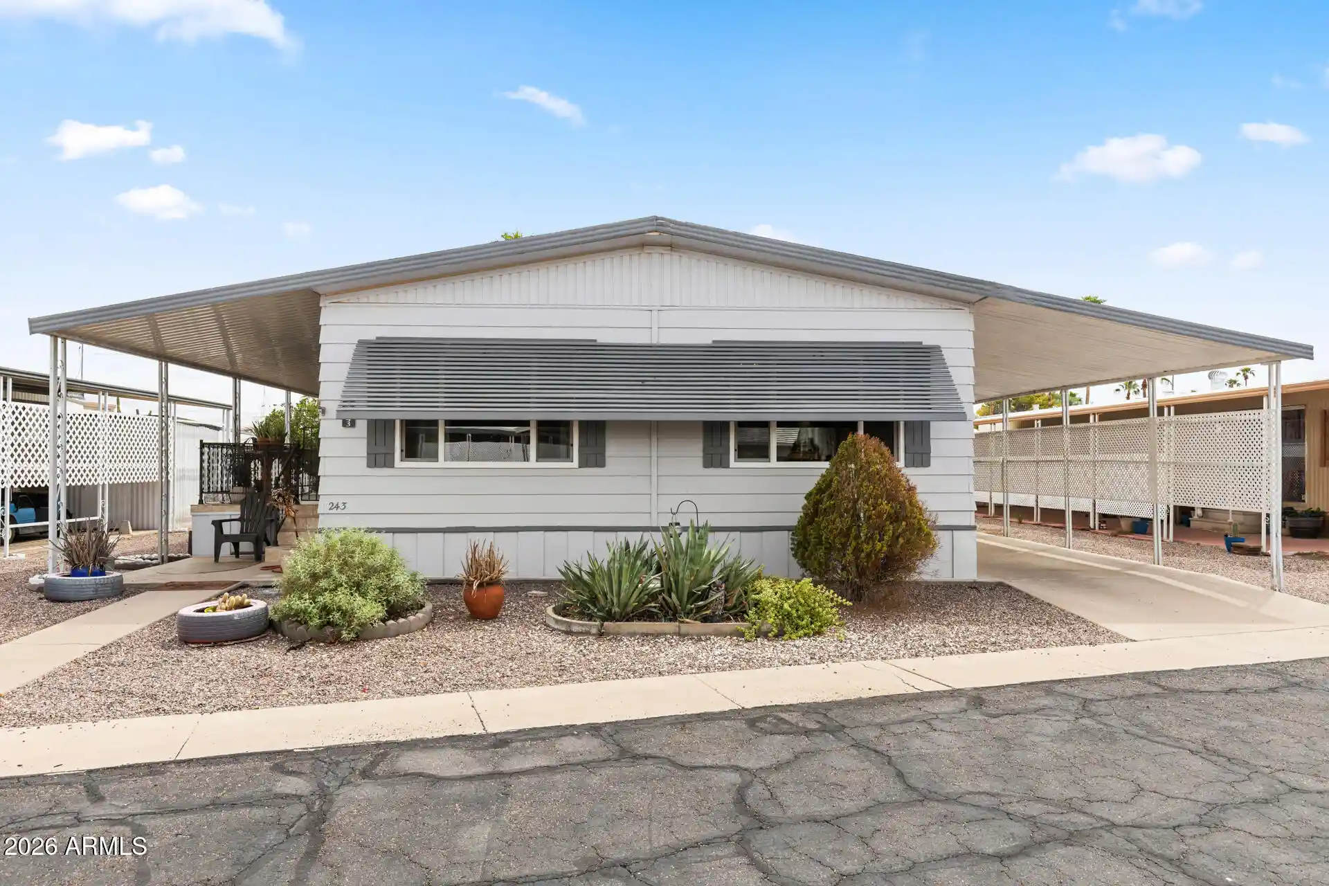Photo 1 of Manufactured home for sale at 305 S Val Vista Dr #243, Mesa, AZ 85204 | MLS# 7083027 | Listing updated on 2026-09-27