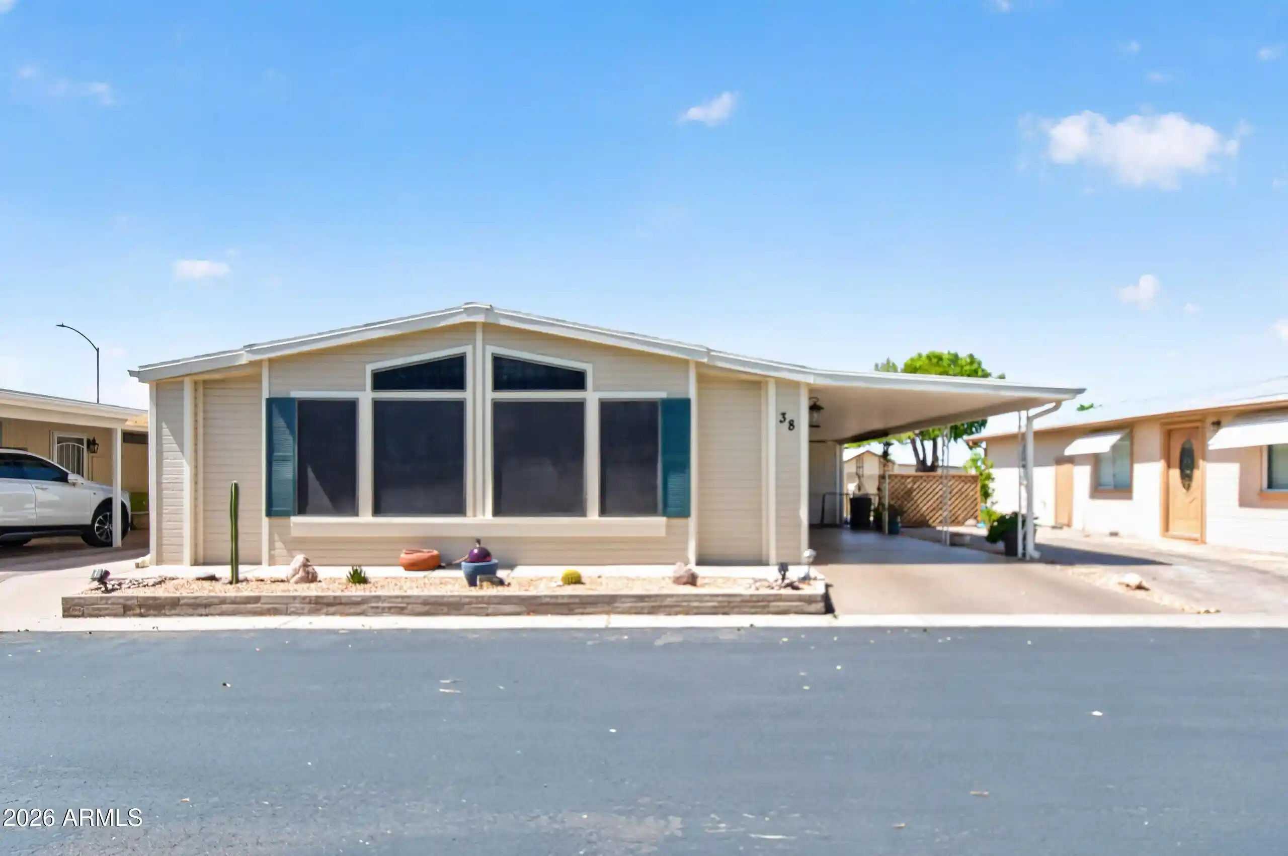 Photo 1 of Manufactured home for sale at 5735 E Mcdowell Rd #38, Mesa, AZ 85215 | MLS# 7079797 | Listing updated on 2026-10-08