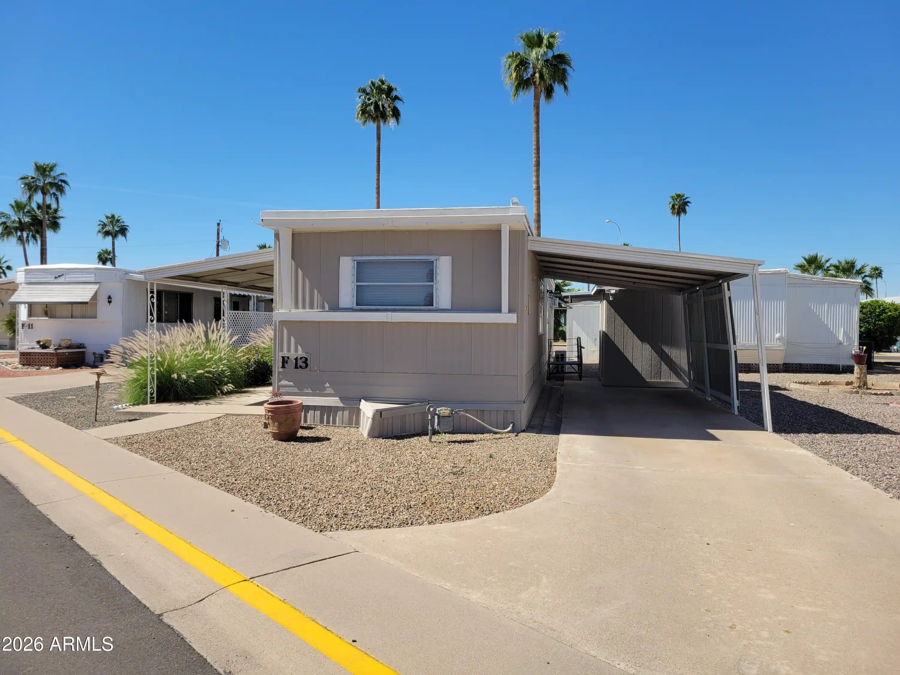 Photo 1 of Manufactured home for sale at 2460 E Main St #F13, Mesa, AZ 85213 | MLS# 7080079 | Listing updated on 2026-09-15