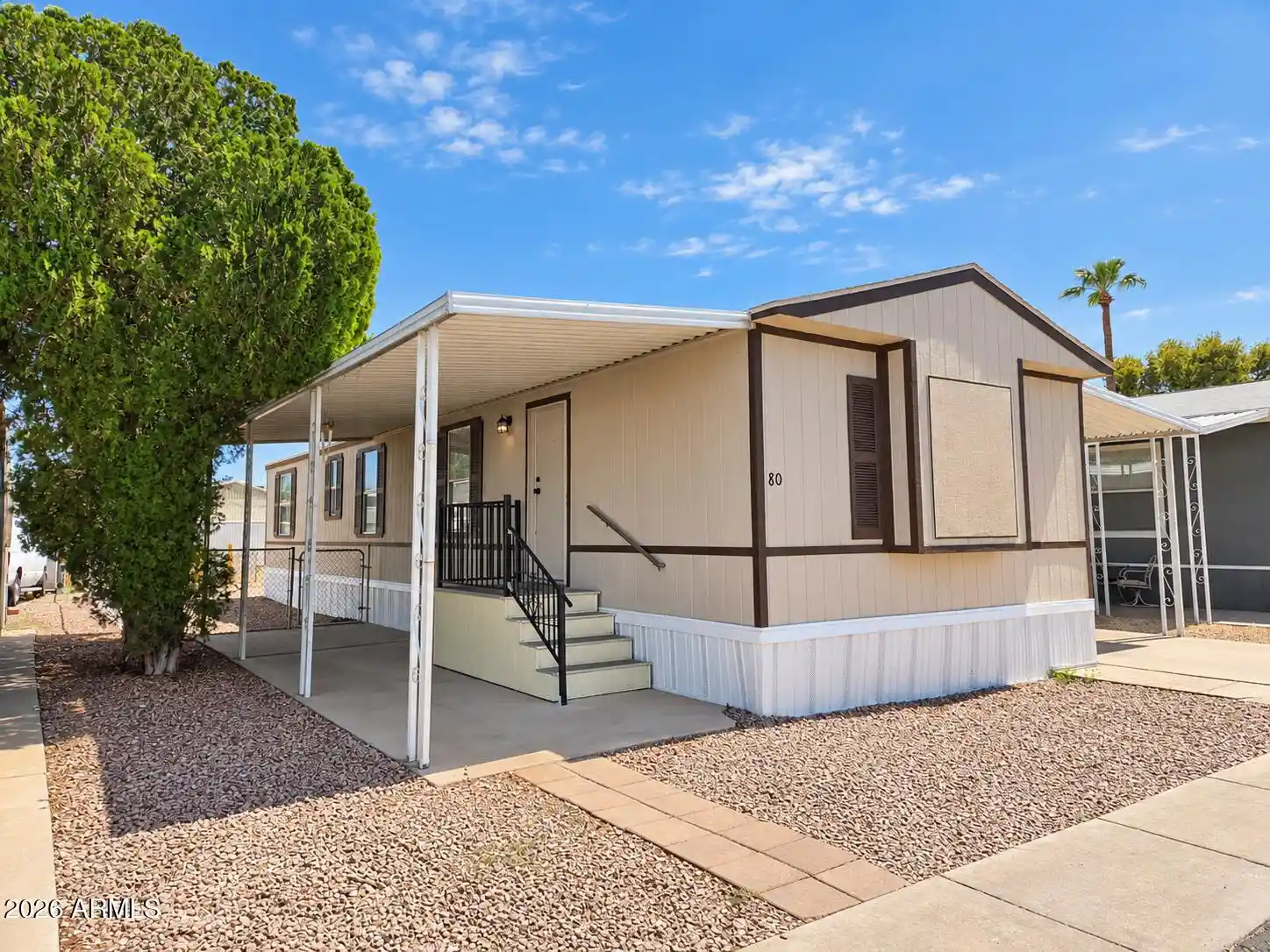 Photo 1 of Manufactured home for sale at 549 E Mckellips Rd #80, Mesa, AZ 85203 | MLS# 7080192 | Listing updated on 2026-10-16