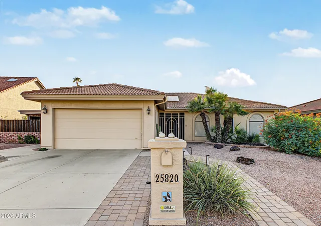 Photo 1 of Single family home for sale at 25820 S Saddletree Dr, Sun Lakes, AZ 85248 | MLS# 7081212 | Listing updated on 2026-10-29