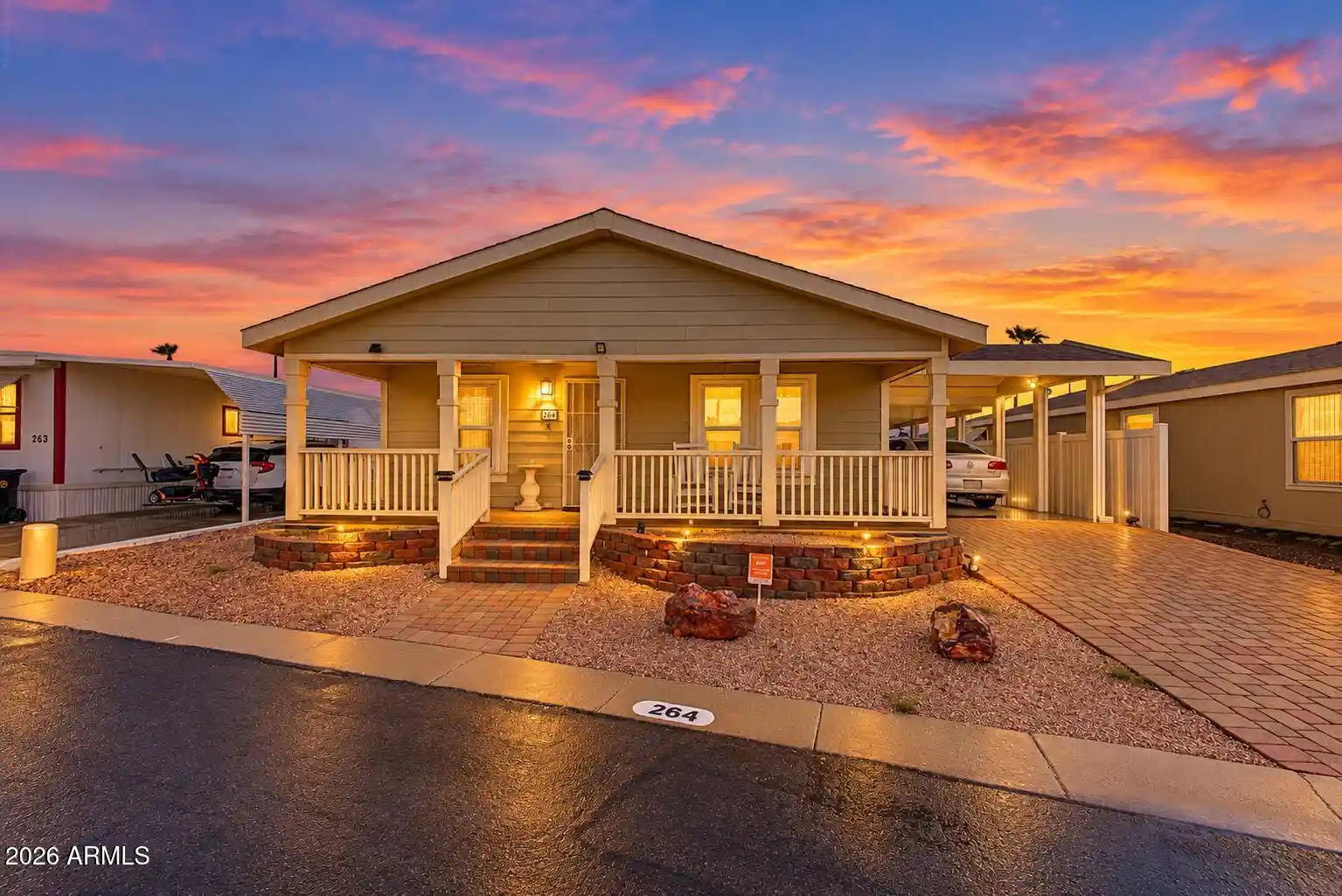 Photo 1 of Manufactured home for sale at 201 S Greenfield Rd #264, Mesa, AZ 85206 | MLS# 7083207 | Listing updated on 2026-10-21
