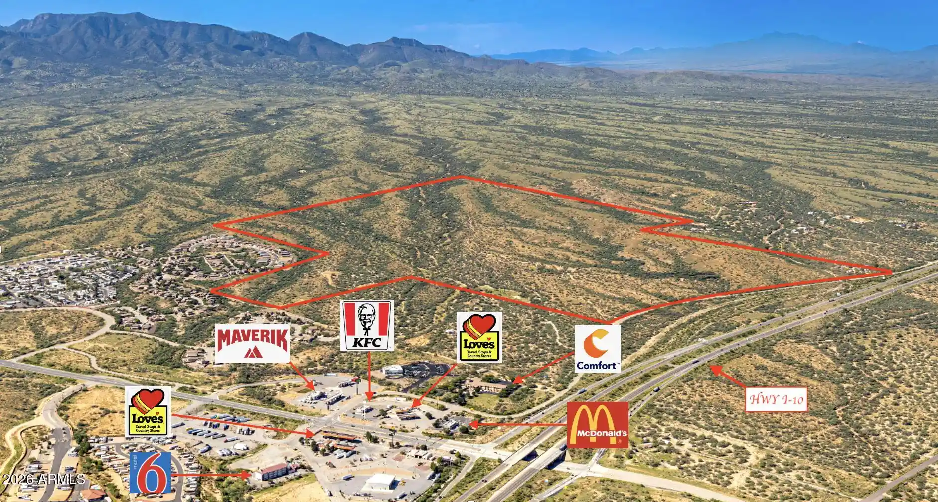 Photo 1 of Land for sale at Tbd I 10 Frontage Land 388 Acres, Benson, AZ 85602 | MLS# 7083326 | Listing updated on 2026-09-22