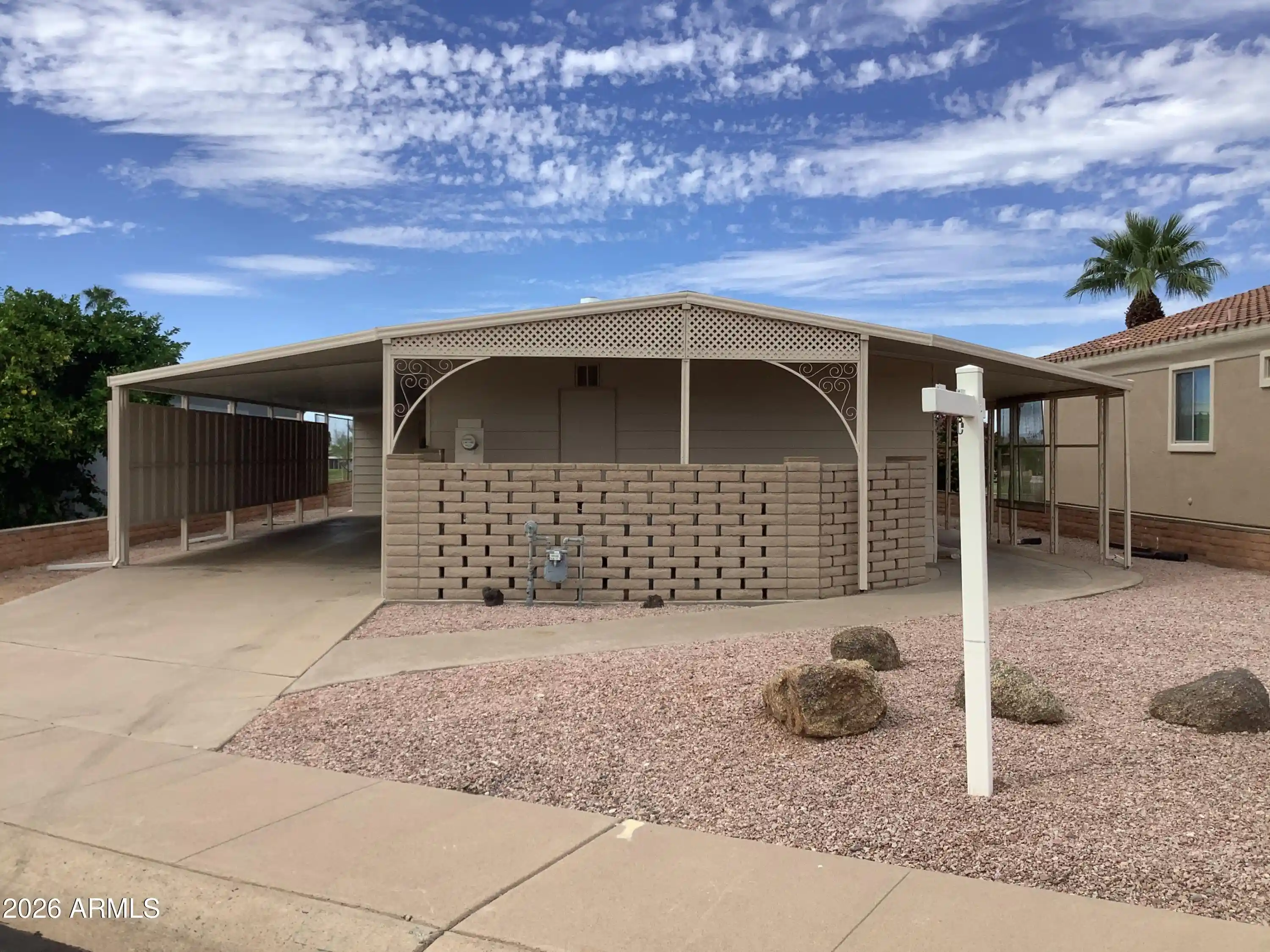 Photo 1 of Manufactured home for sale at 5804 E Marlin Pl, Mesa, AZ 85215 | MLS# 7083285 | Listing updated on 2026-10-25