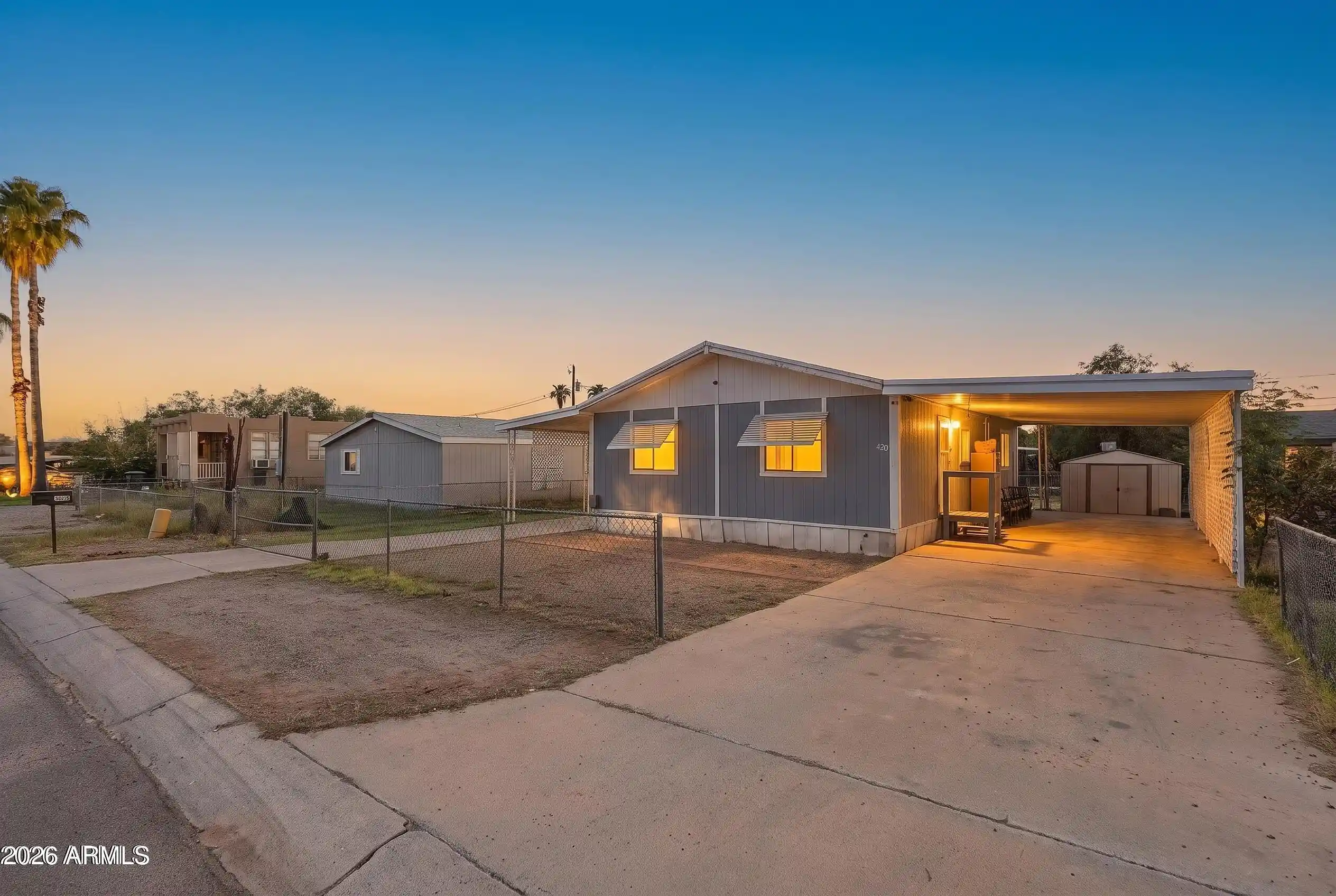 Photo 1 of Manufactured home for sale at 420 S 99th Place, Mesa, AZ 85208 | MLS# 7090726 | Listing updated on 2026-10-20