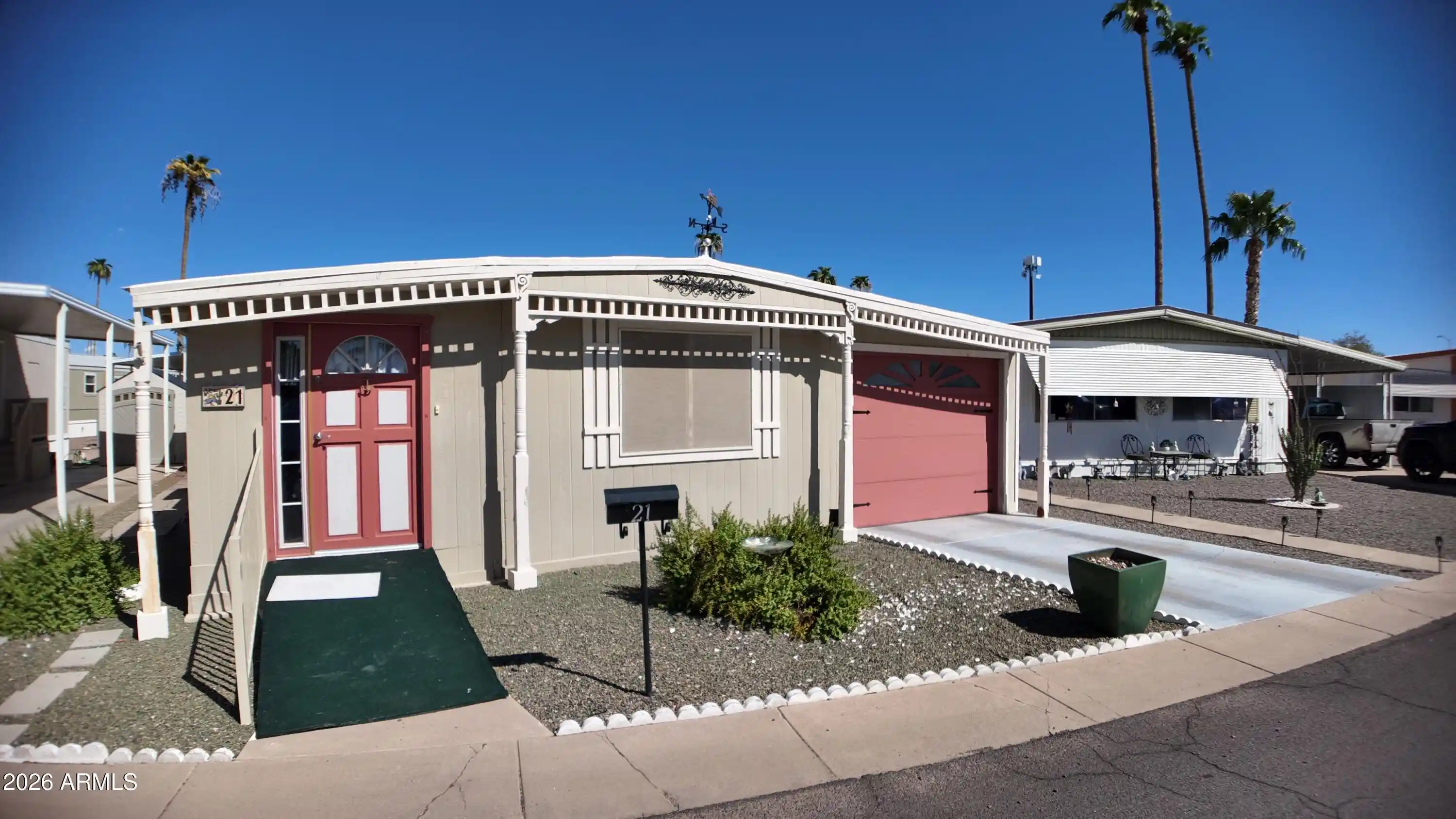 Photo 1 of Manufactured home for sale at 2601 E Allred Ave #21, Mesa, AZ 85204 | MLS# 7083670 | Listing updated on 2026-10-20