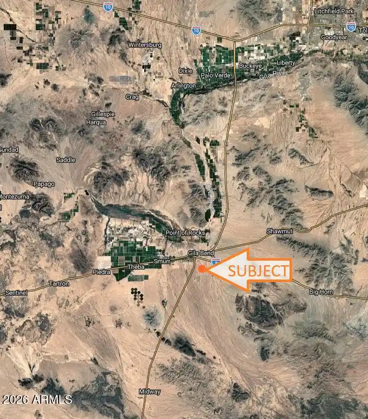Photo 1 of Land for sale at 58997 S Cemetery Rd, Gila Bend, AZ 85337 | MLS# 7083719 | Listing updated on 2026-10-10