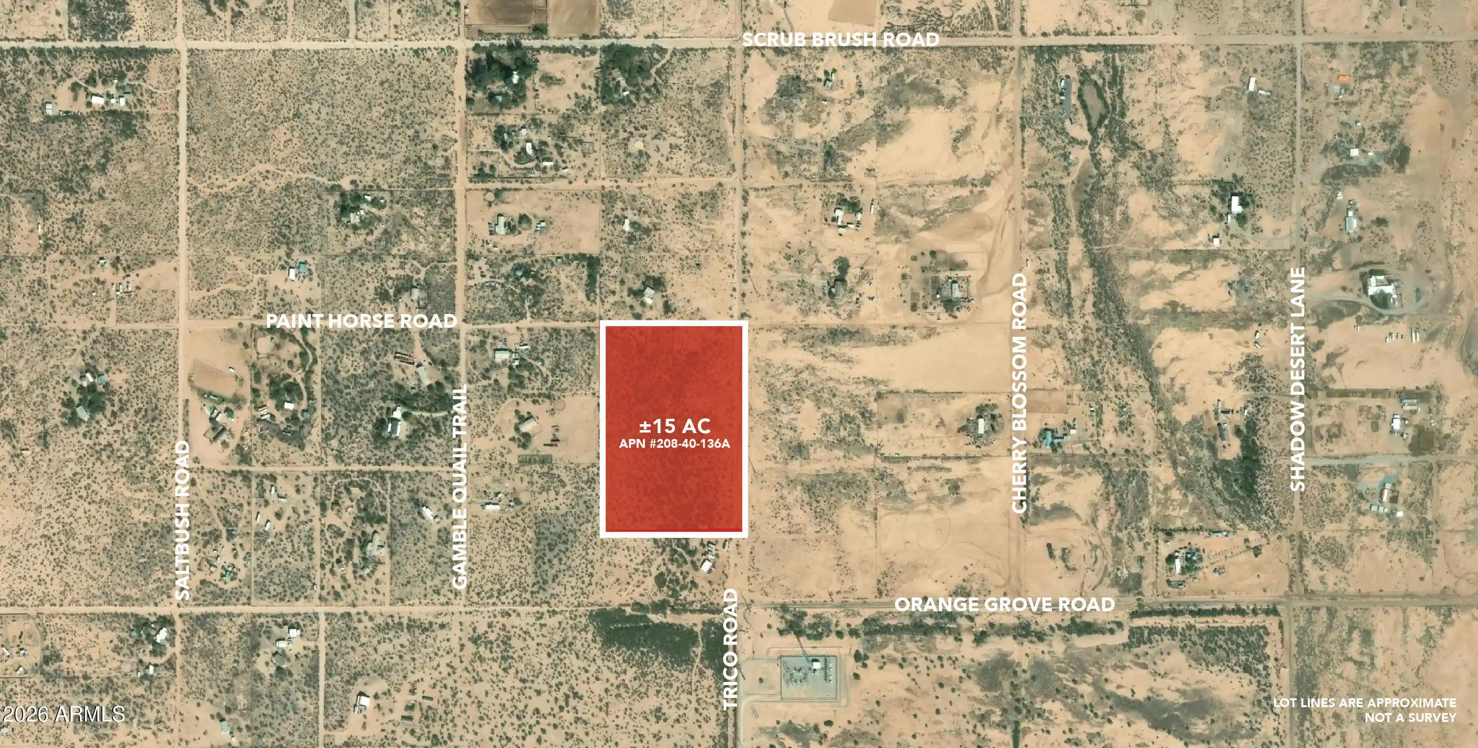 Photo 1 of Land for sale at 6515 N Trico Rd, Marana, AZ 85653 | MLS# 7085711 | Listing updated on 2026-09-26