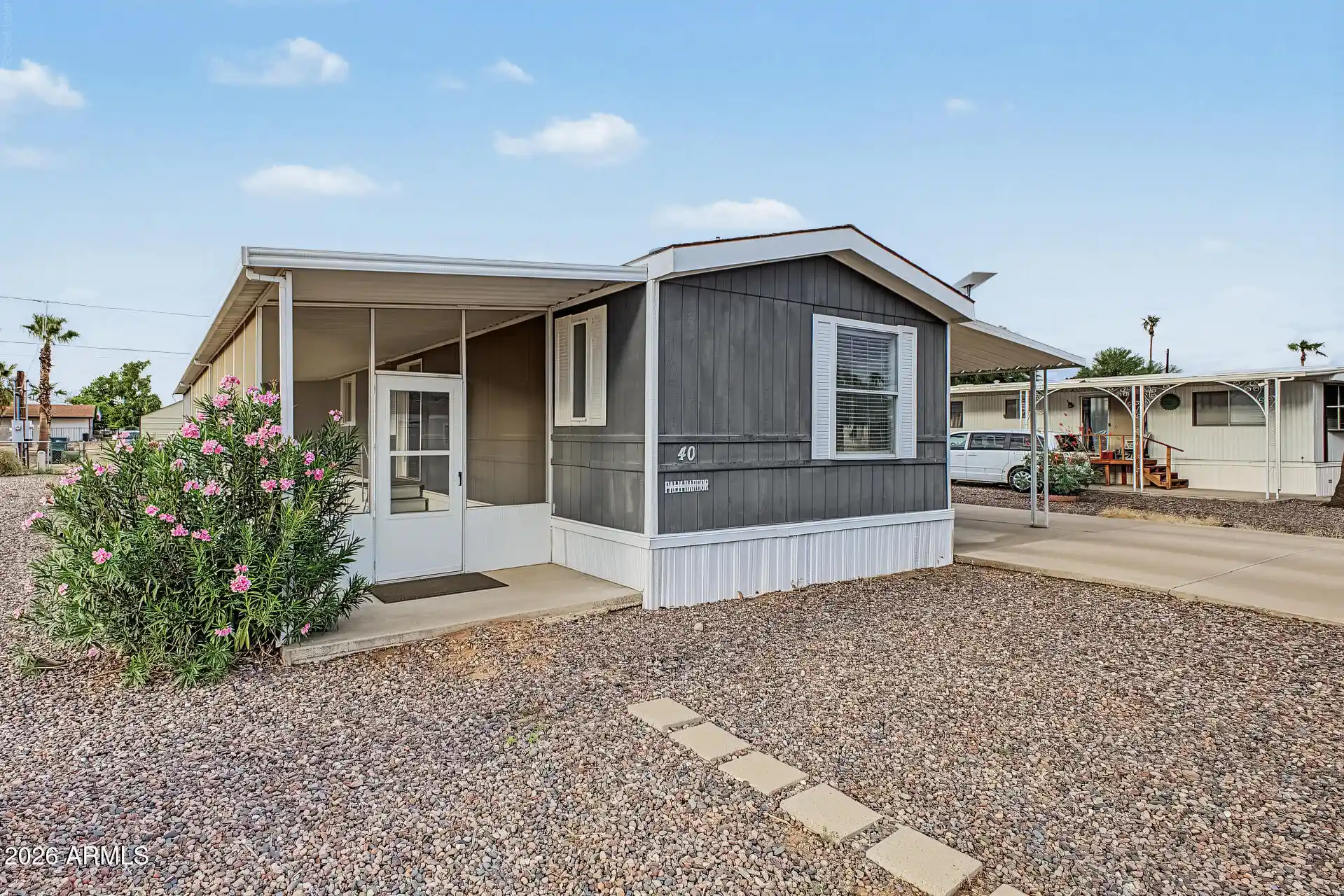Photo 1 of Manufactured home for sale at 156 N Hawes Rd #40, Mesa, AZ 85207 | MLS# 7085216 | Listing updated on 2026-10-14