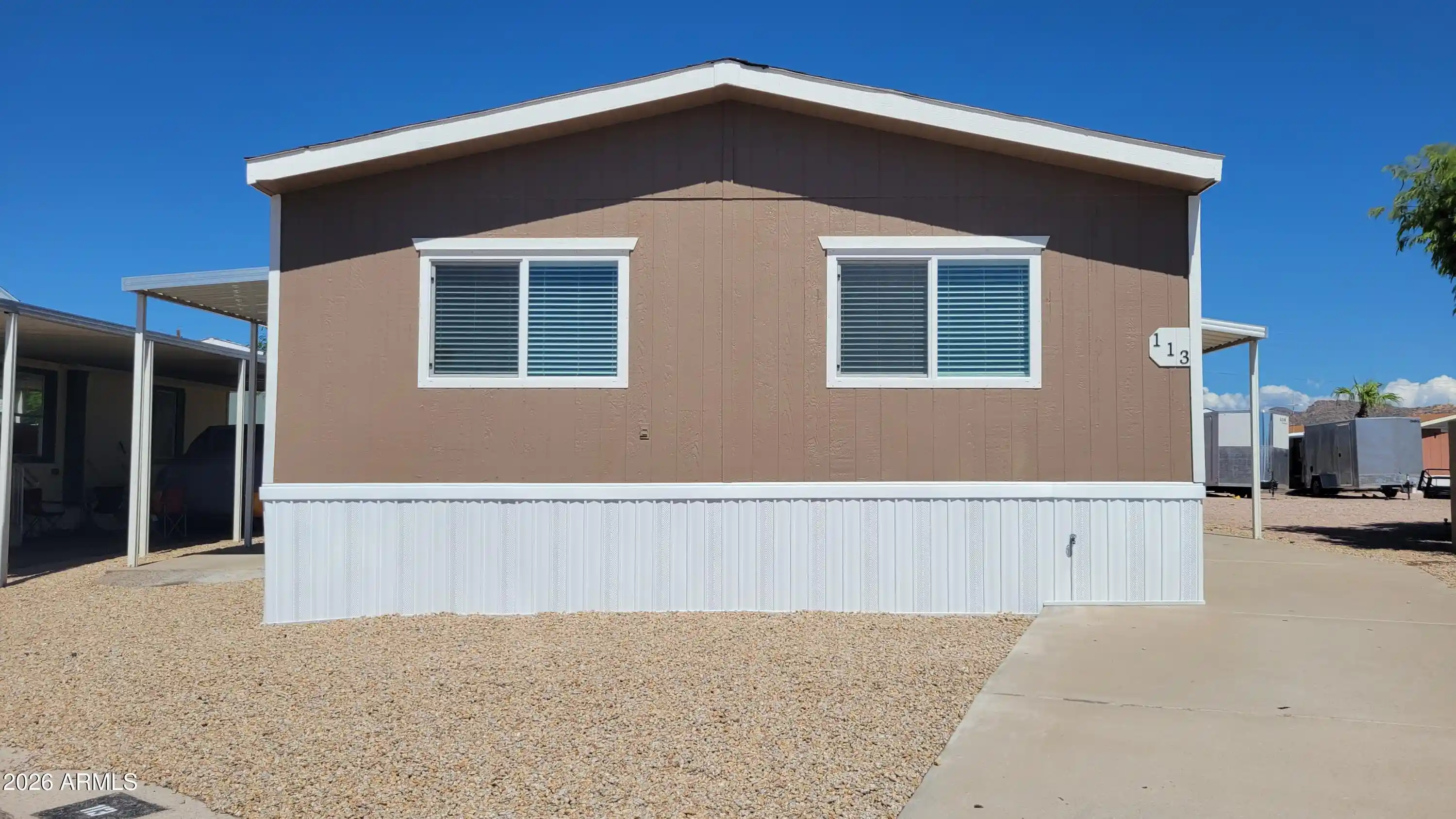 Photo 1 of Manufactured home for sale at 2292 N Ironwood Dr #113, Apache Junction, AZ 85120 | MLS# 7085904 | Listing updated on 2026-09-28