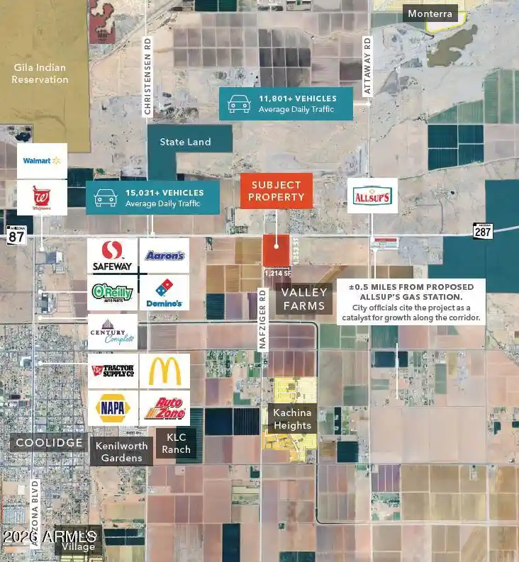 Land for sale at 00000 N Nafziger Rd, Coolidge, AZ 85128 | MLS# 7089460