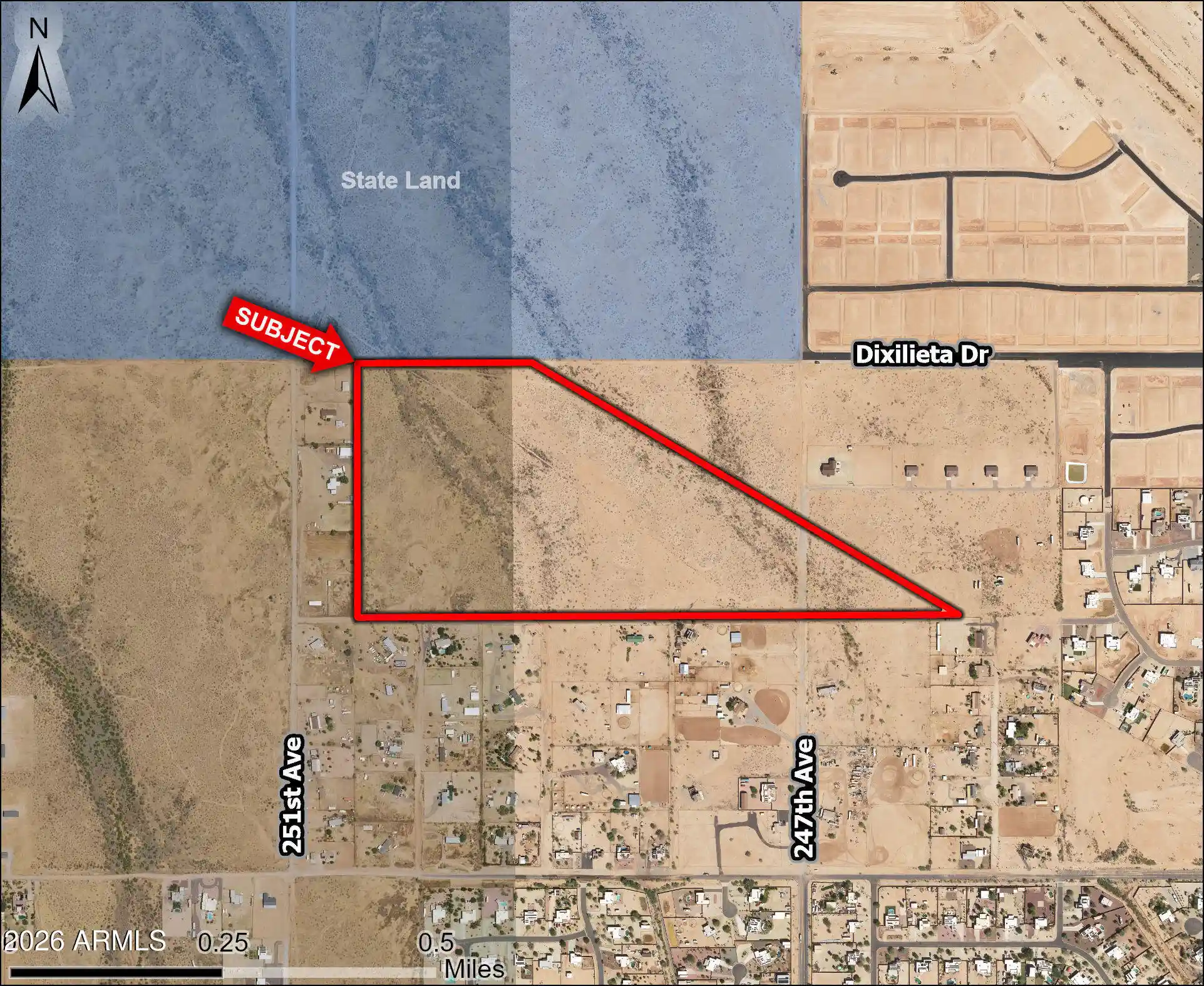 Photo 1 of Land for sale at X W 247th Avenue, Wittmann, AZ 85361 | MLS# 7089475 | Listing updated on 2026-10-05