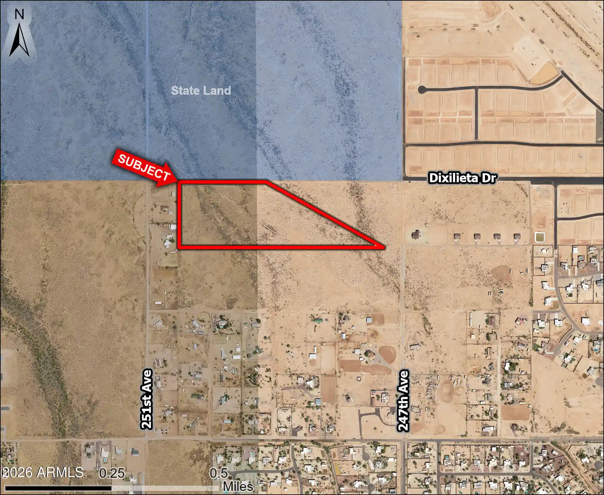 Photo 1 of Land for sale at Xx W 247th Avenue, Wittmann, AZ 85361 | MLS# 7089485 | Listing updated on 2026-10-05