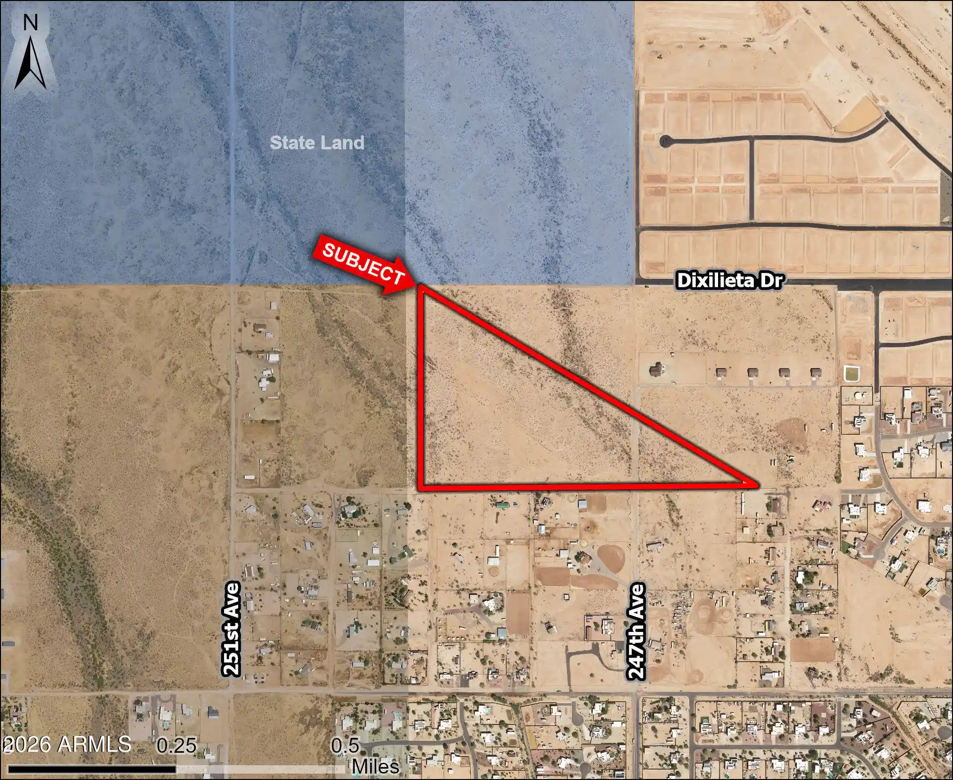 Photo 1 of Land for sale at Xxxx W 247th Avenue, Wittmann, AZ 85361 | MLS# 7089495 | Listing updated on 2026-10-05