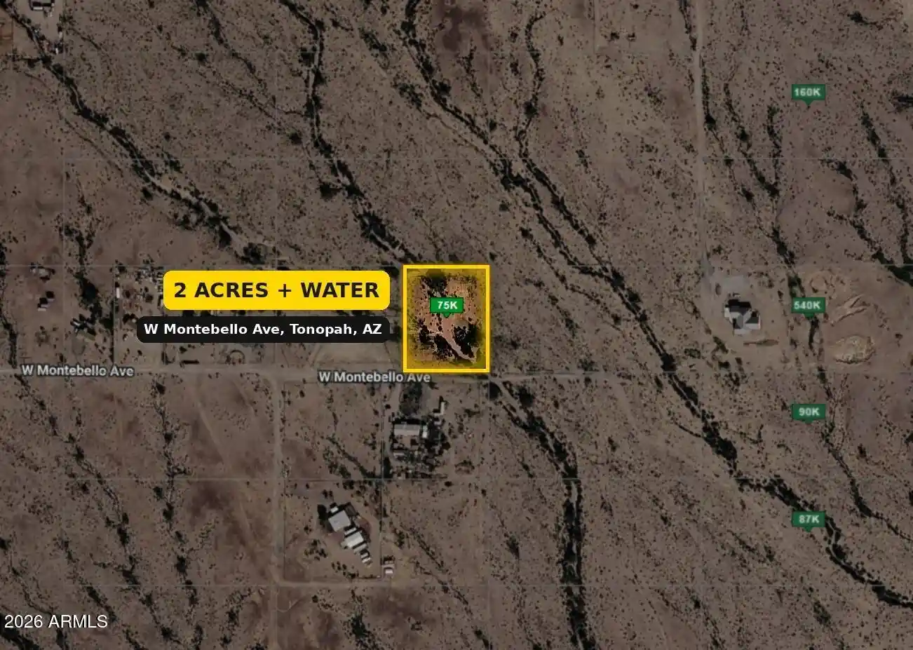 Photo 1 of Land for sale at 409xx W Montebello Ave, Tonopah, AZ 85354 | MLS# 7090619 | Listing updated on 2026-10-07