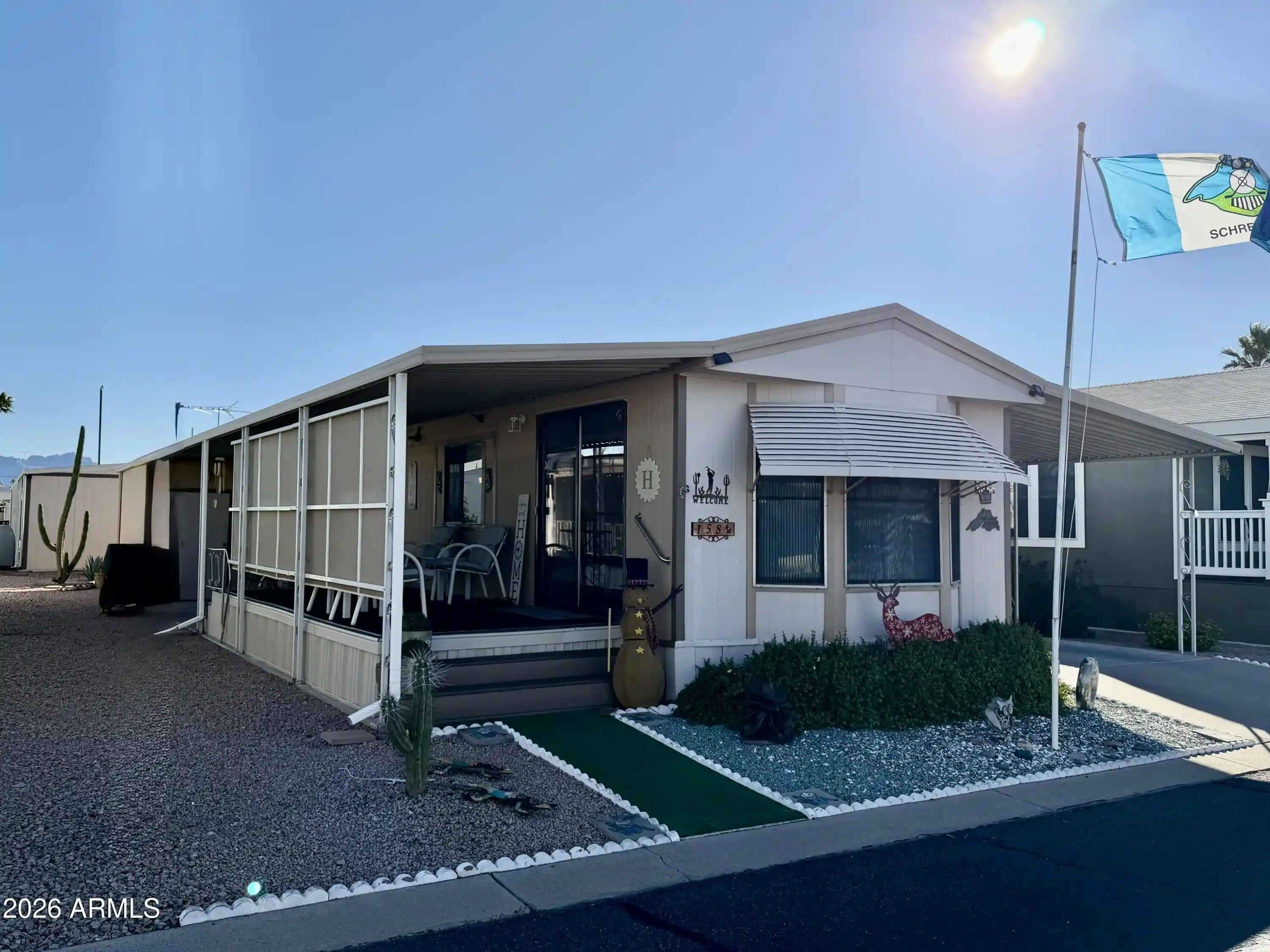 Photo 1 of Manufactured home for sale at 11101 E University Dr #158, Apache Junction, AZ 85120 | MLS# 7092689 | Listing updated on 2026-10-22