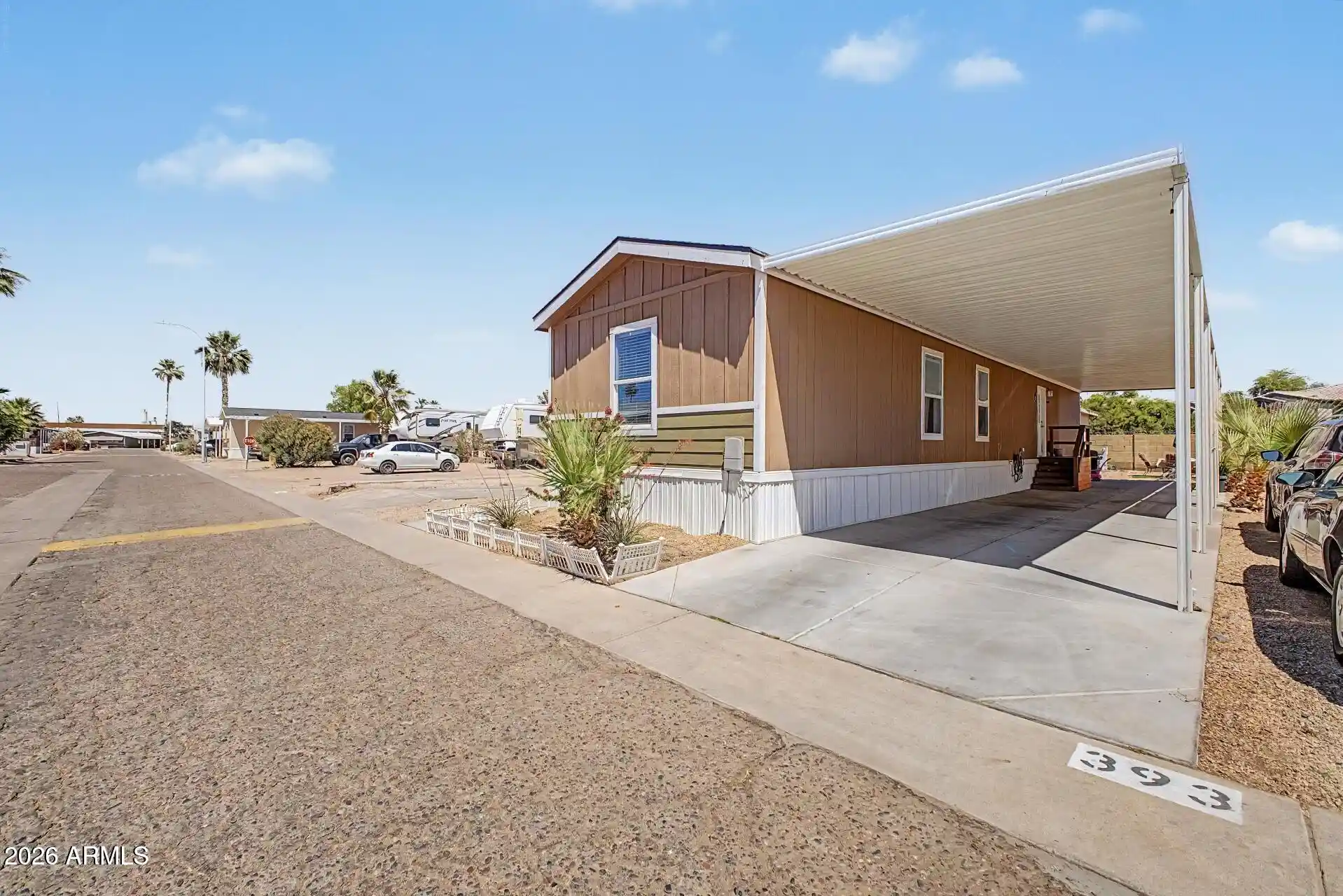 Photo 1 of Manufactured home for sale at 625 W Mckellips Rd #393, Mesa, AZ 85201 | MLS# 7096543 | Listing updated on 2026-10-21