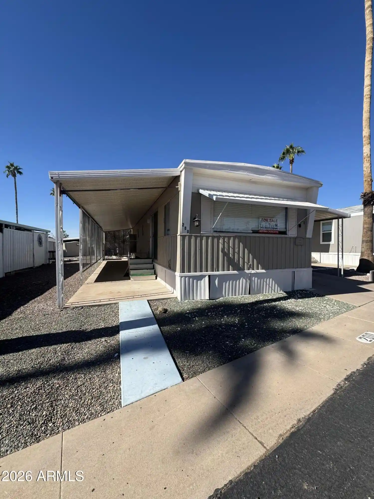 Photo 1 of Manufactured home for sale at 303 S Recker Rd #200, Mesa, AZ 85206 | MLS# 7096652 | Listing updated on 2026-10-22