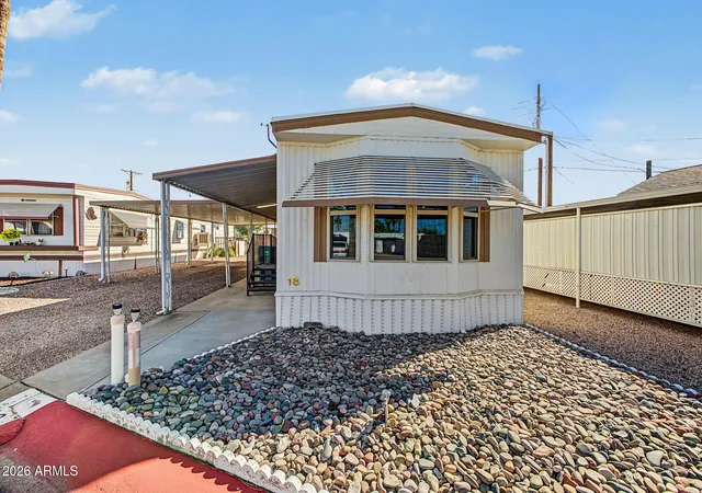 Photo 1 of Manufactured home for sale at 800 W Apache Trl #18, Apache Junction, AZ 85120 | MLS# 7098125 | Listing updated on 2026-10-28