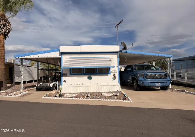 Photo 1 of Manufactured home for sale at 10220 E Apache Trl #66, Apache Junction, AZ 85120 | MLS# 7099092 | Listing updated on 2026-10-28