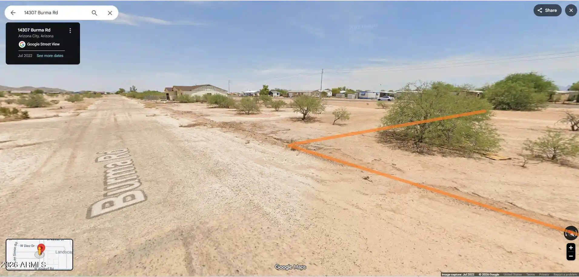 Photo 1 of Land for sale at 14307 S Burma Rd #1146, Arizona City, AZ 85123 | MLS# 7100845 | Listing updated on 2026-10-30