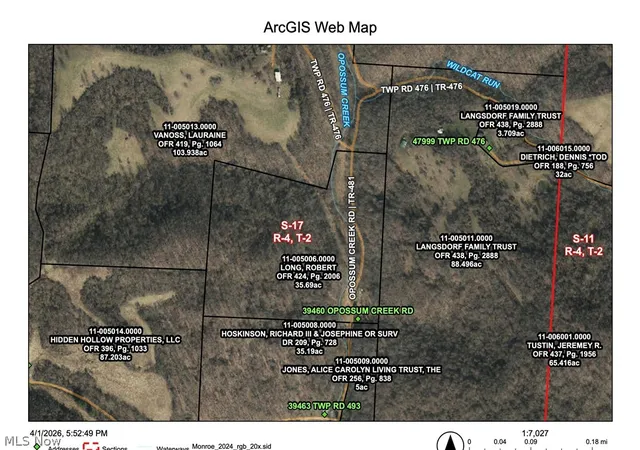 Photo 11 of Land for sale at 39460 Opossum Crk Rd, Sardis, OH 43946 | MLS# 5198053 | Listing updated on 2026-08-26