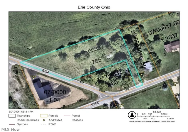 Photo 1 of Land for sale at V/l 1 Main Rd, Berlin Heights, OH 44814 | MLS# 5247837 | Listing updated on 2026-09-24