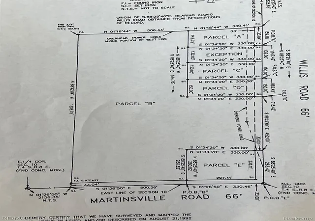 Photo 1 of Land for sale at 00000 Martinsville Rd, Sumpter Township Wayne, MI 48111 | MLS# 2220016777 | Listing updated on 2026-07-22