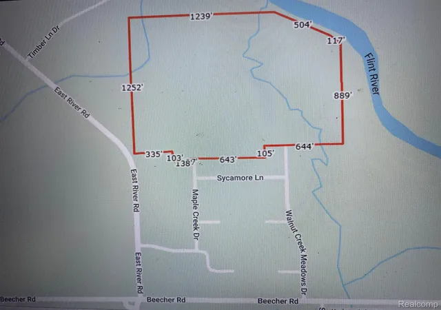 Photo 2 of Land for sale at Oo Walnut Creek Dr, Flint, MI 48532 | MLS# 20221011572 | Listing updated on 2026-05-26
