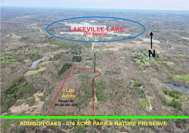 1st image of 1101 Acres Vacant Land Knights Bridge Rd, Leonard, MI 48367 | MLS# 20240022787