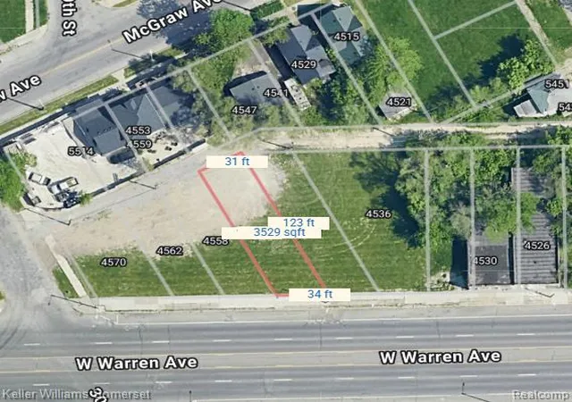Photo 3 of Land for sale at 4550 W Warren Ave, Detroit, MI 48210 | MLS# 20250010593 | Listing updated on 2026-02-10