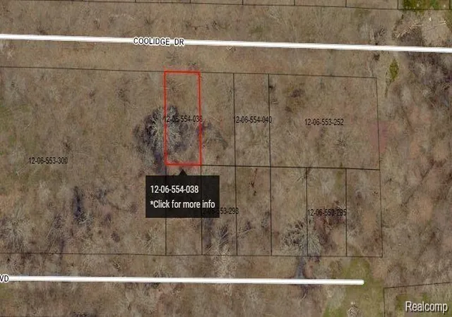 Photo 1 of Land for sale at 00 Coolidge Dr, Grand Blanc Charter Township Genesee, MI 48507 | MLS# 20250025046 | Listing updated on 2026-07-06
