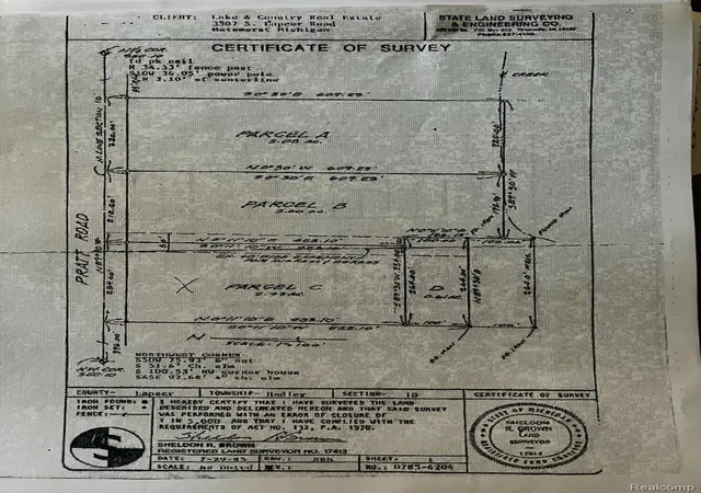 Photo 3 of Land for sale at 00 Pratt Rd, Hadley Township Lapeer, MI 48455 | MLS# 20251019688 | Listing updated on 2026-07-18