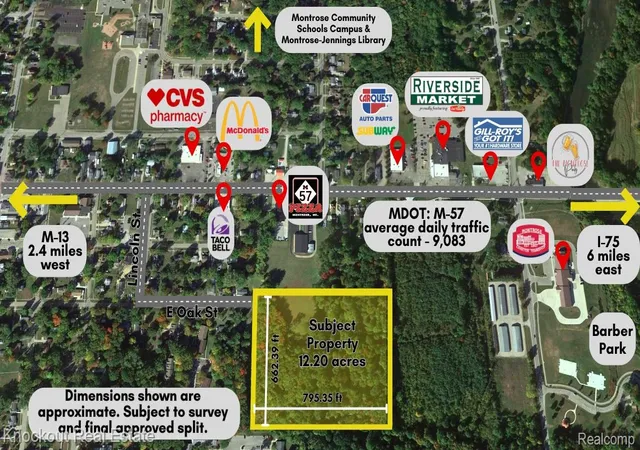 Photo 3 of Land for sale at 000 Oak St, Montrose, MI 48457 | MLS# 20251030714 | Listing updated on 2026-08-18