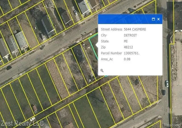 Photo 1 of Land for sale at 5644 Casmere St, Hamtramck, MI 48212 | MLS# 20251050251 | Listing updated on 2026-05-13